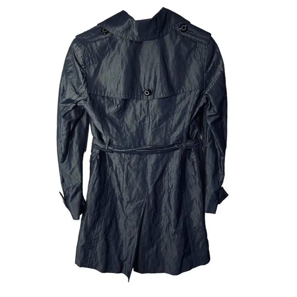 Anne Klein Navy Trench Coat